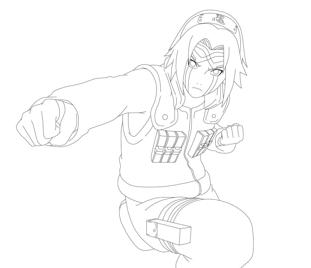 Imprimir Desenho de Sakura Haruno para Desenhar e Colorir Grátis