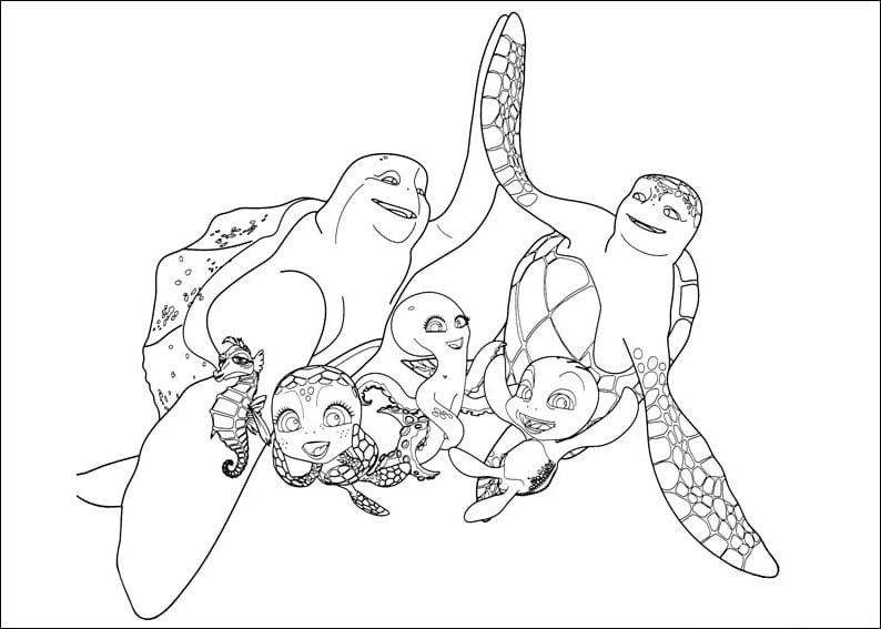 Desenho de as Aventuras de Sammy para Colorir Online