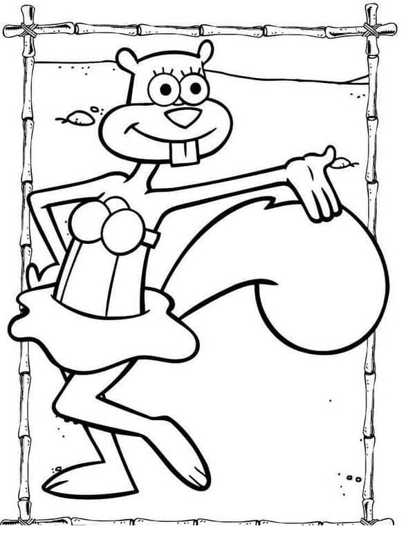 Desenho de Bela Sandy Bochechas para Colorir