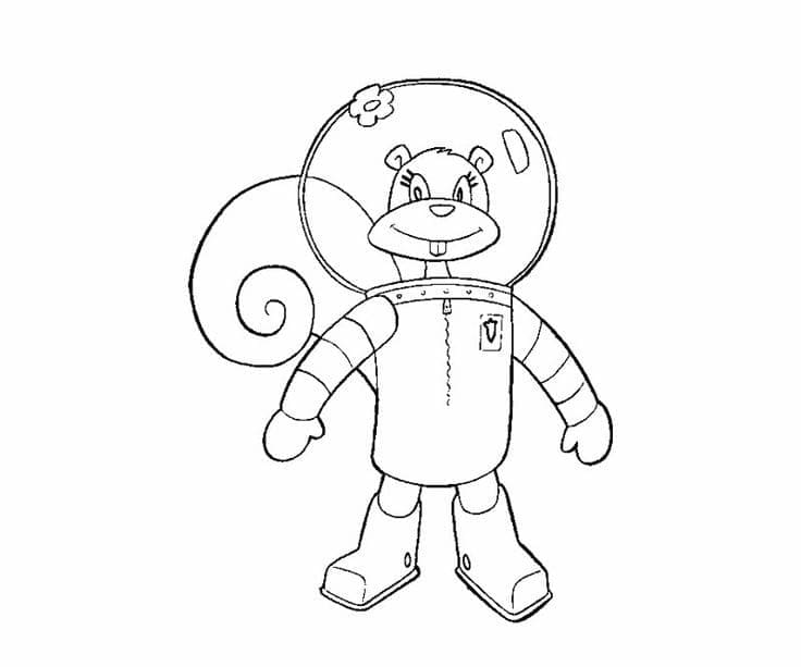 Desenho de Linda Sandy Bochechas para Colorir