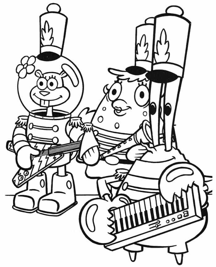 Desenho de Sandy Bochechas para Crianças para Colorir