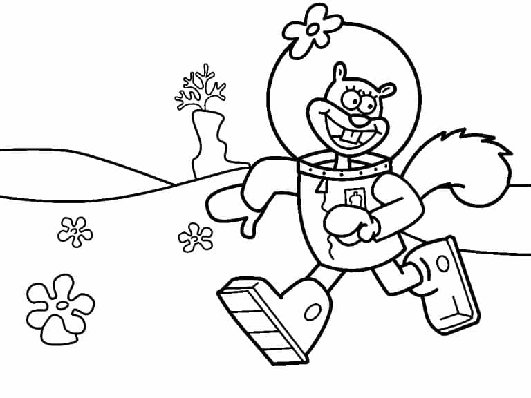 Desenhos de Sandy Bochechas para Colorir