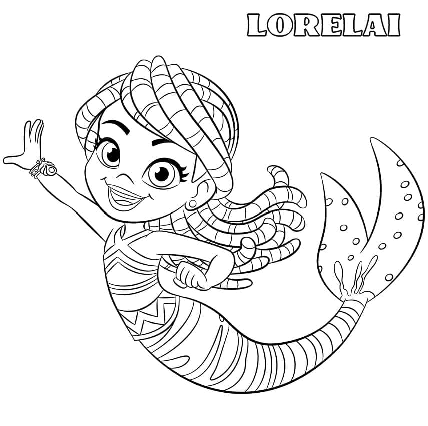 Desenho de Lorelai de Santiago dos Marés para Colorir