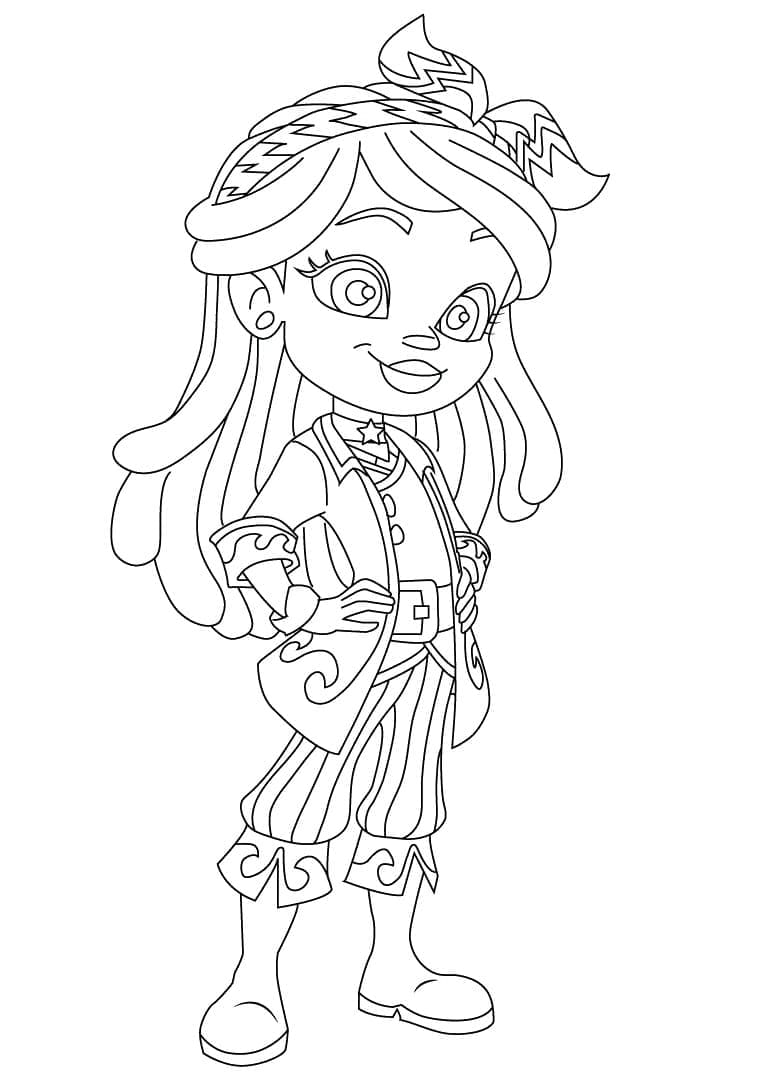 Desenho de Santiago dos Marés Lorelai para Colorir