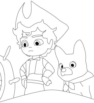 Desenho de Santiago dos marés para crianças para Colorir