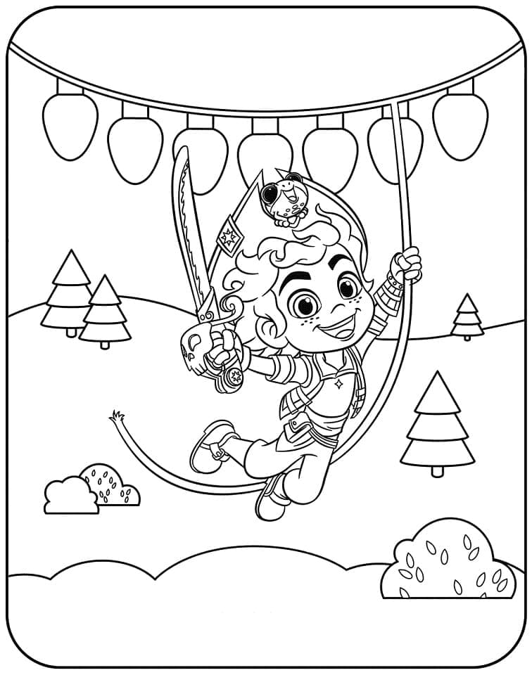 Desenho de Santiago para Colorir