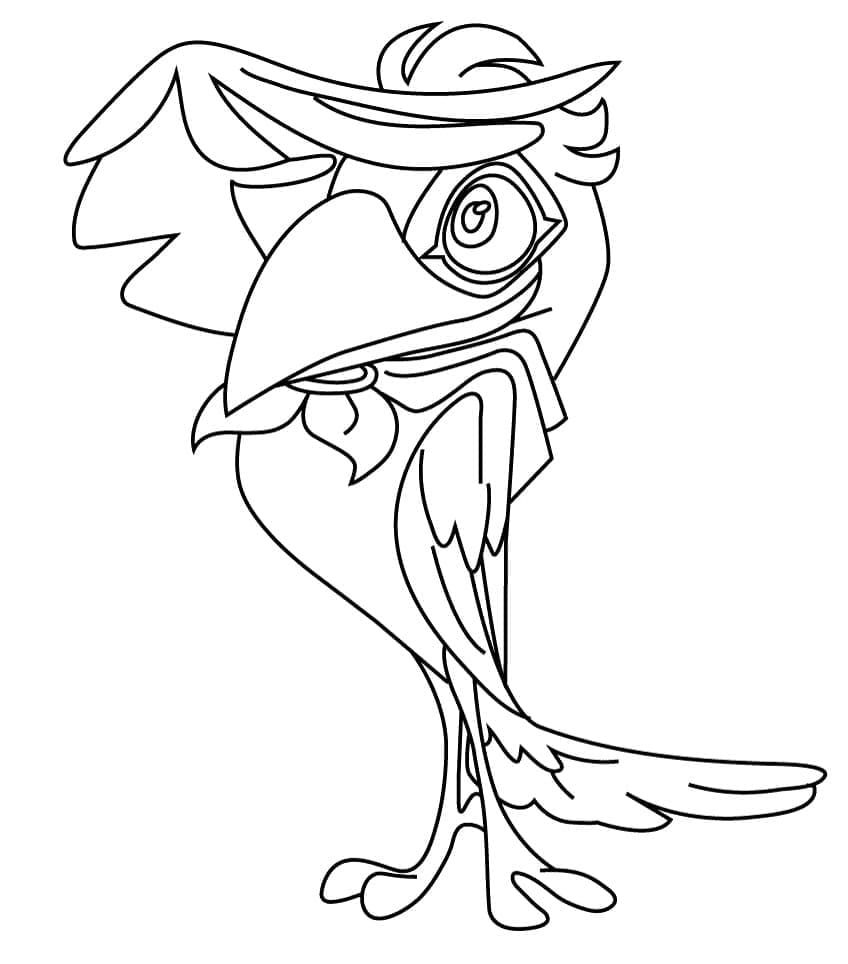 Desenho de Sir Butterscotch de Santiago dos Marés para Colorir
