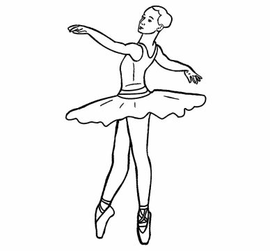 Desenho de Sapatos de Bailarina Imprimível Pdf para Imprimir
