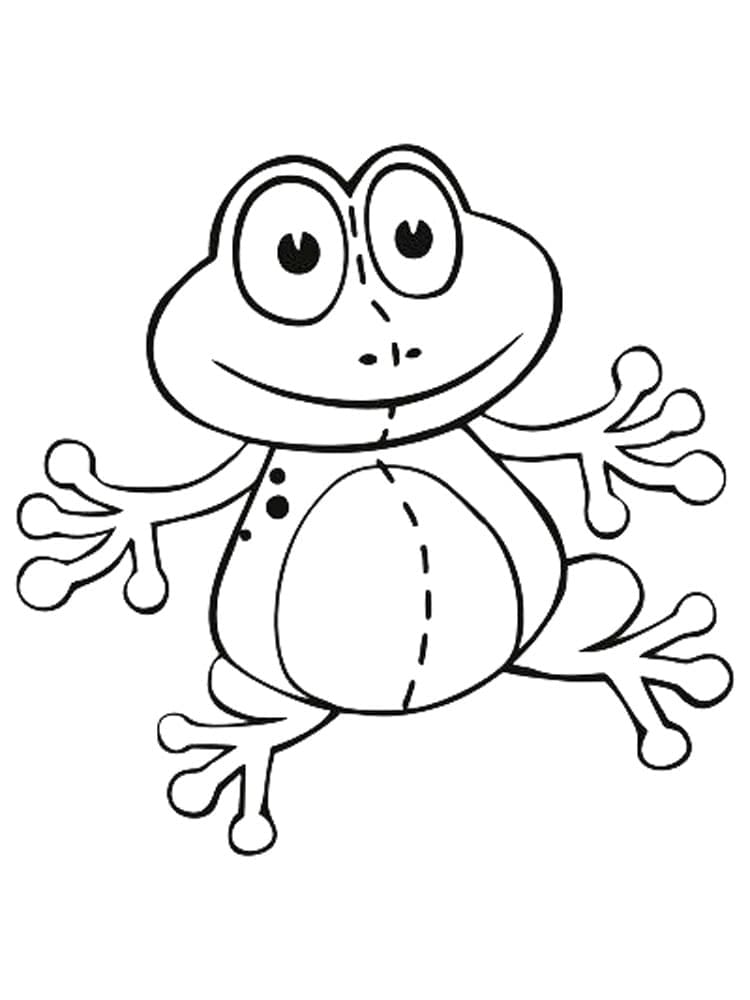 Desenho de Brinquedo Sapo para Colorir