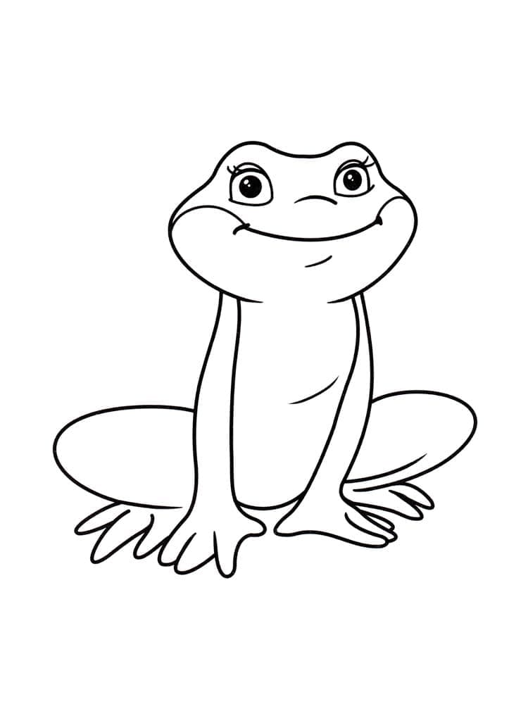 Desenho de Lindo Sapo para Colorir