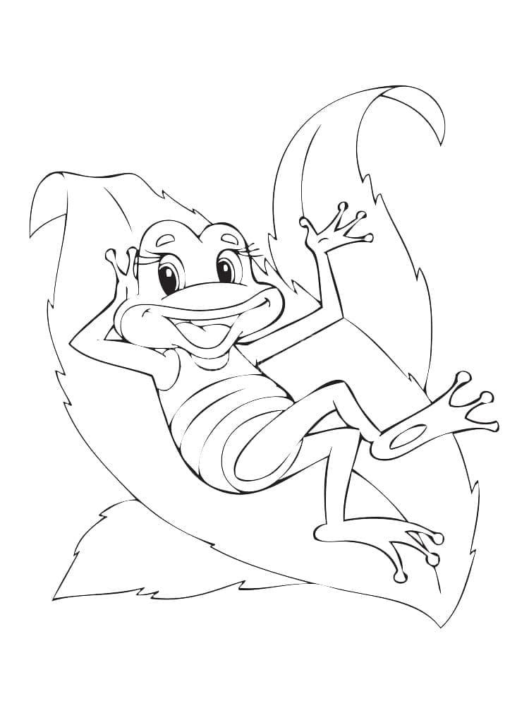 Desenho de Sapo 1 para Colorir