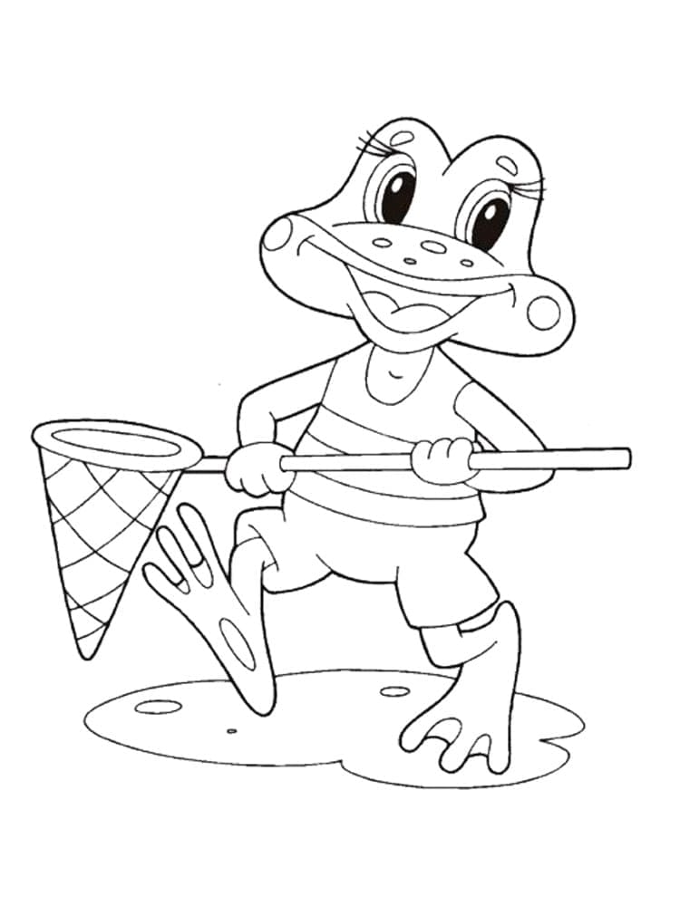 Desenho de Sapo Grátis para Colorir