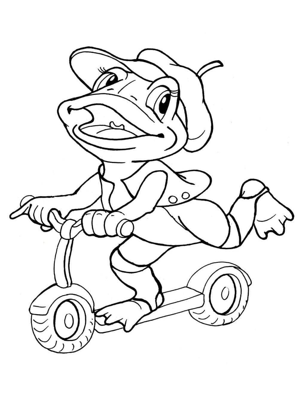 Desenho de Sapo Imprimivel para Crianças para Colorir
