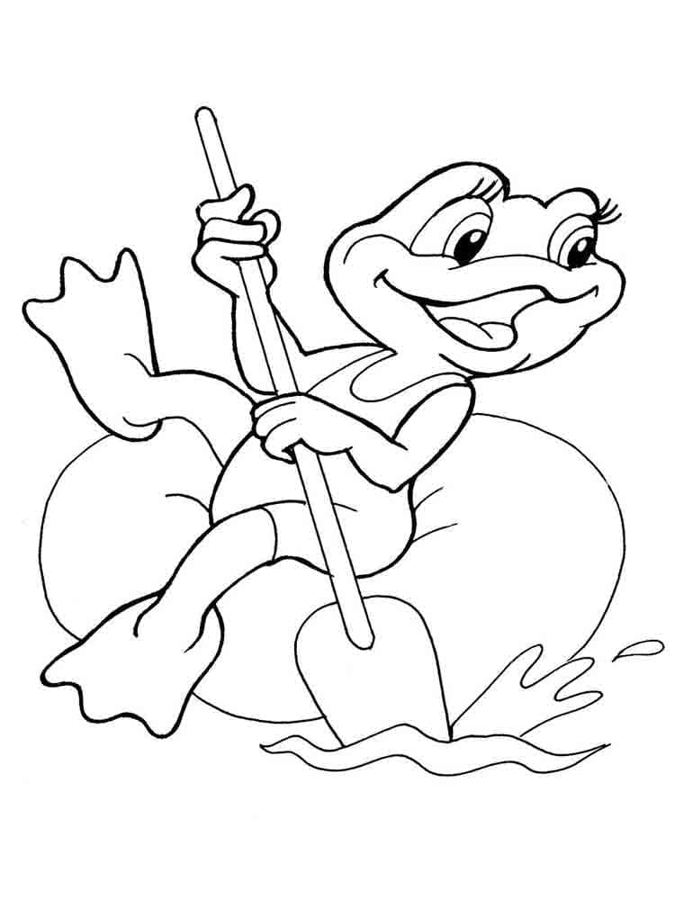 Desenho de Sapo para Crianças para Colorir