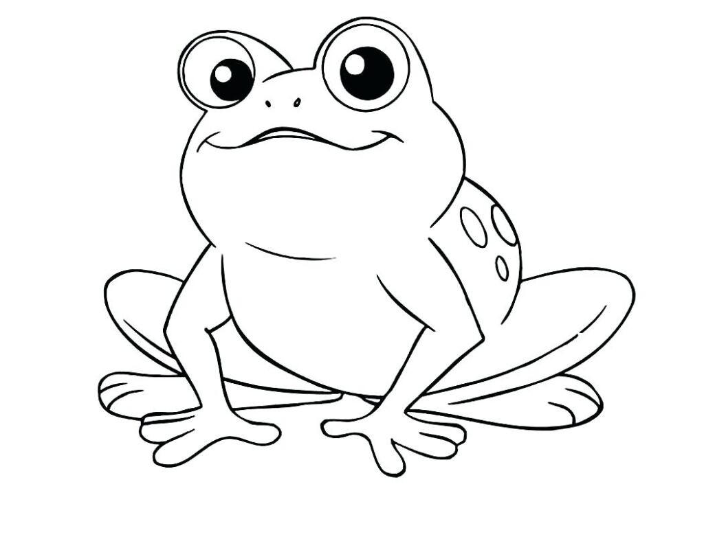 Desenho Pdf de Sapo
