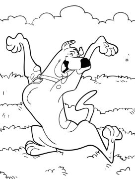 Desenho de Scooby Doo Imprimível grátis para crianças para Colorir