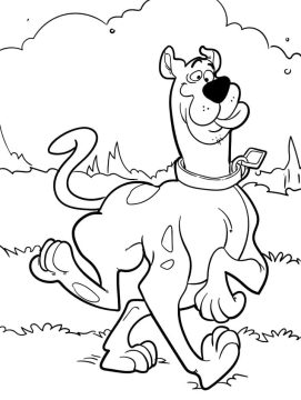 Desenho de Scooby Doo Imprimível para Colorir