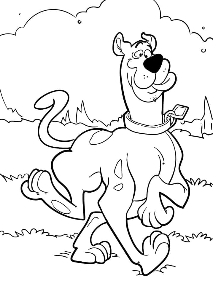 Desenho de Scooby Doo Imprimivel para Colorir