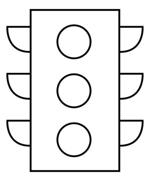 Desenho de semáforo