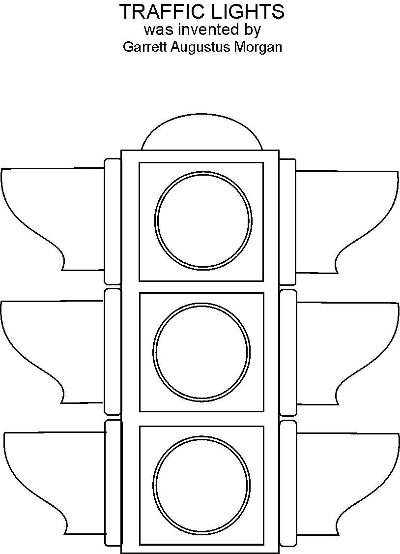 Desenhos de Semáforo para Colorir