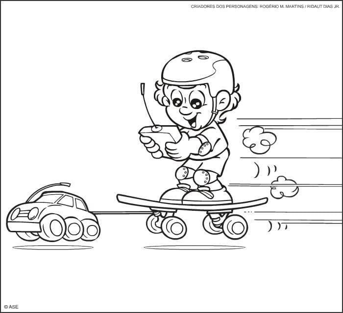Desenho de Imagem de Senninha para Colorir