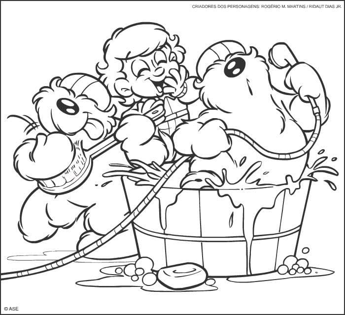Desenho de Senninha Grátis para Colorir
