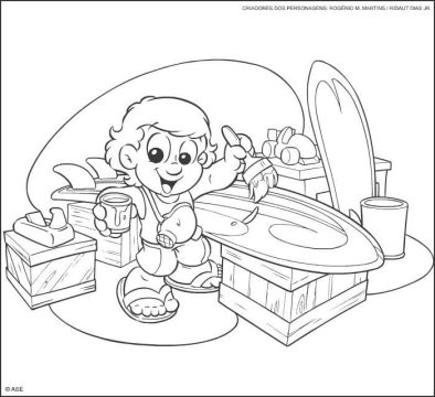 Desenho de Senninha Imprimível para Colorir