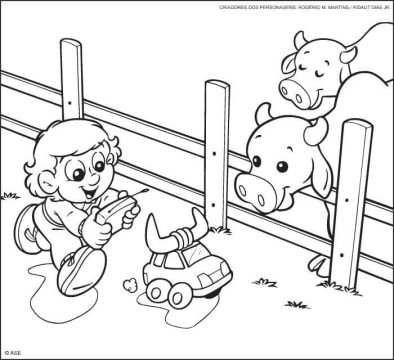Desenho de Senninha para crianças de 5 Anos para Colorir