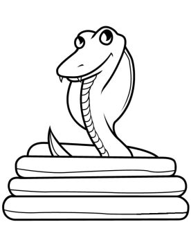 Desenho de Serpente para Colorir Pdf grátis