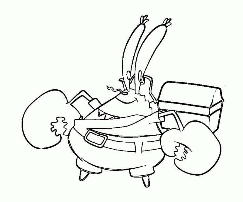 Desenho de Seu Sirigueijo Grátis para Colorir