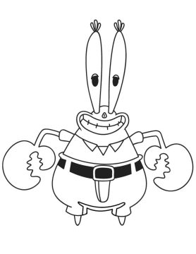 Desenho Seu Sirigueijo Feliz para Colorir