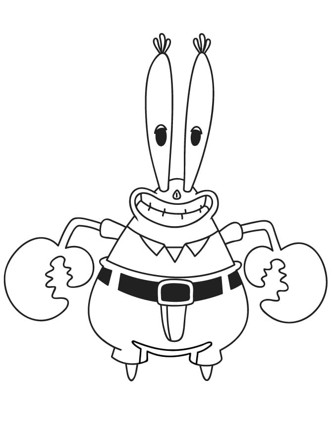 Desenhos de Seu Sirigueijo para Colorir