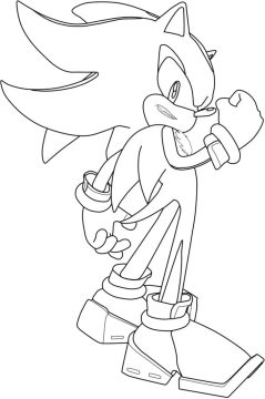 Desenho de Shadow Impressionante para Colorir
