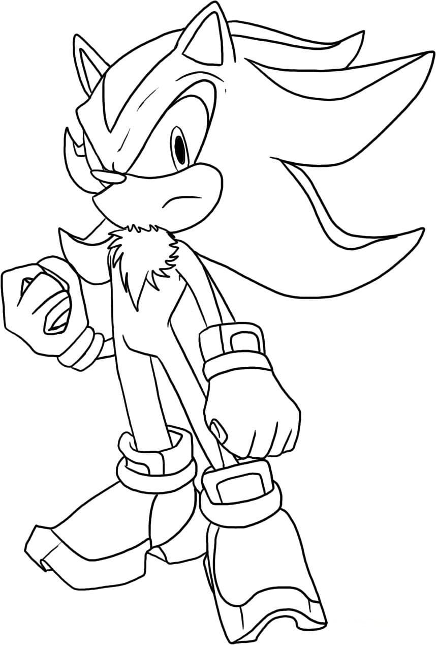 Desenhos de Shadow the Hedgehog para Colorir