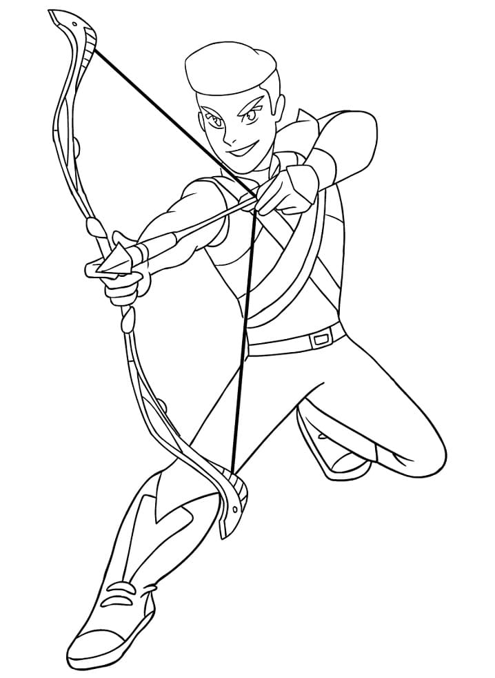 Desenho Arqueiro de She Ra para Colorir