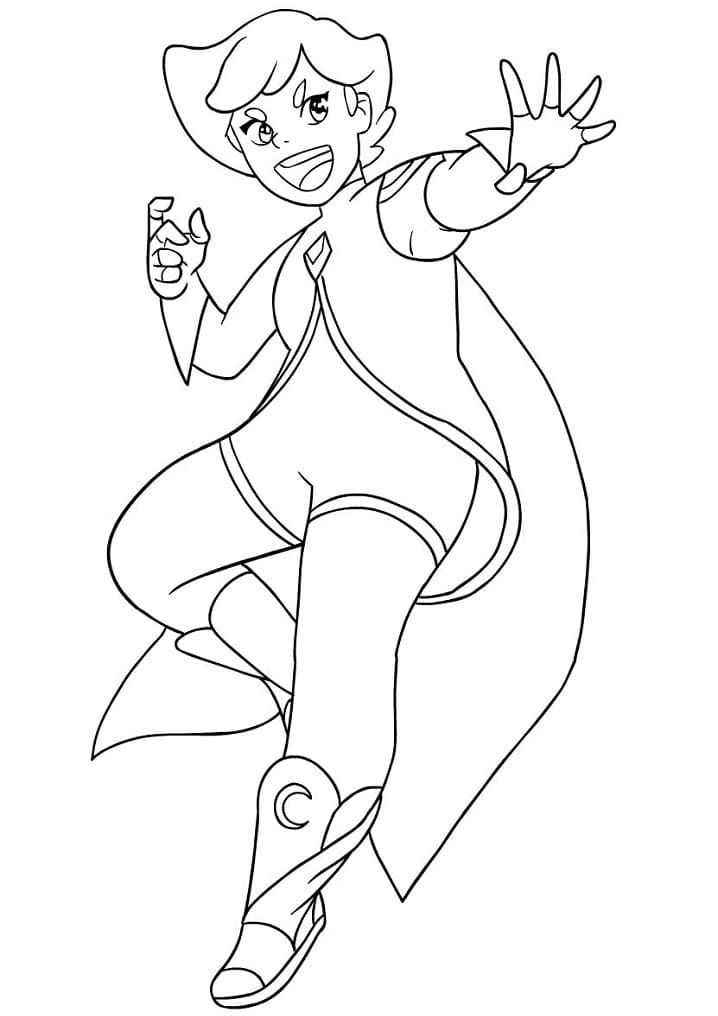 Desenho Glimmer de She-Ra para Colorir