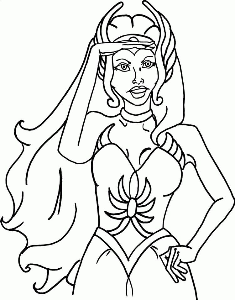 Desenho She-Ra Incrível para Colorir