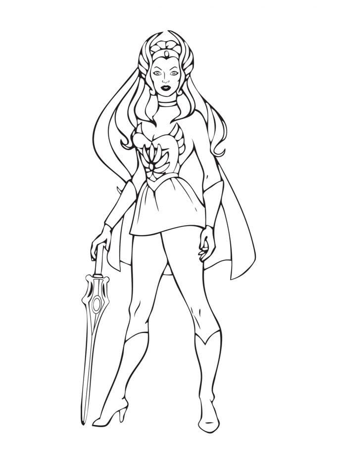 Desenho She-Ra Maravilhosa para Colorir