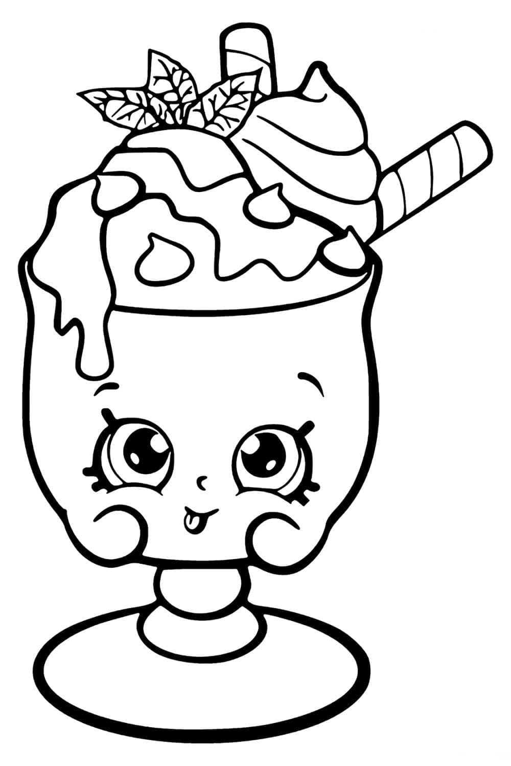 Desenho de Chocolate Mint Charlie para Colorir