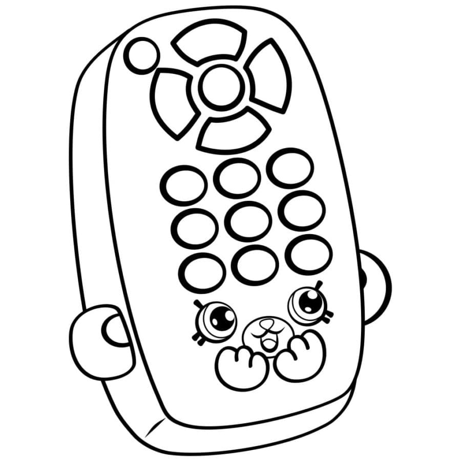 Desenho de Controle Remoto da Tv para Colorir