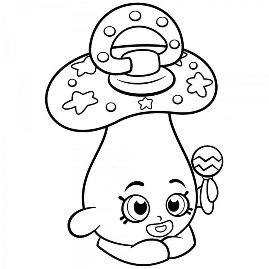 Desenho de Chupeta de Bebê para Colorir