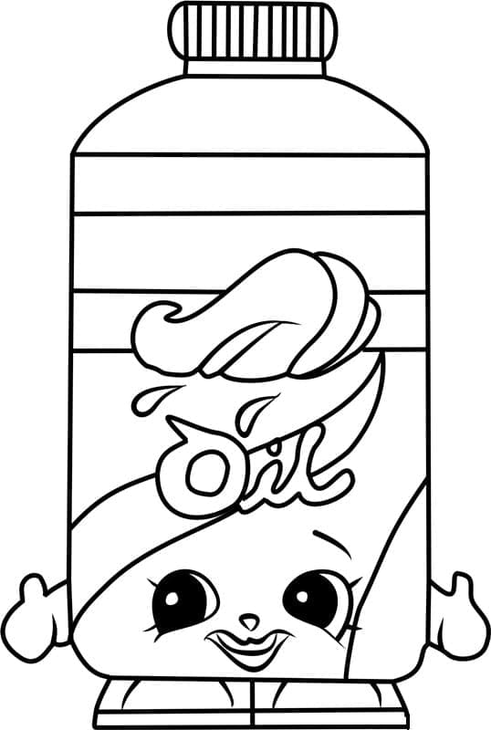Desenho de Óleo de Olivia para Colorir