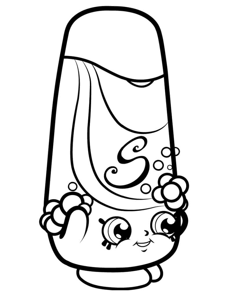 Desenho Shampy Shopkin para Colorir