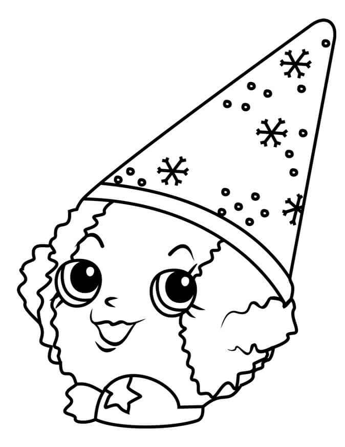 Desenho Snow Crush Shopkin para Colorir