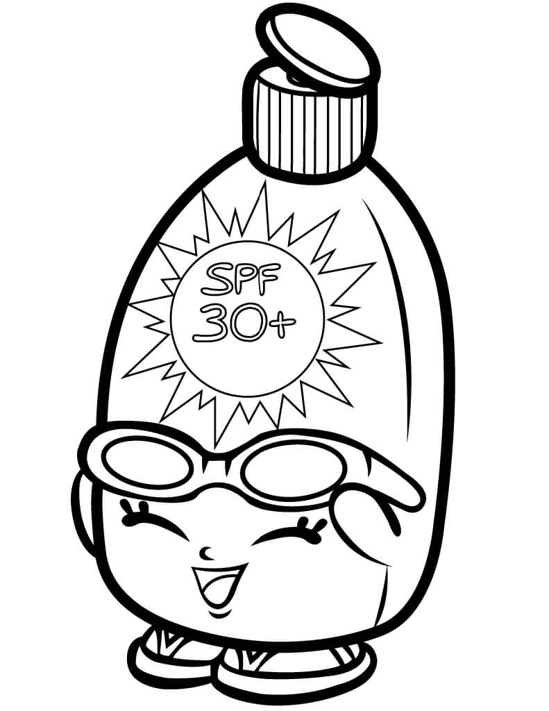 Desenho Sunny Screen Shopkins para Colorir