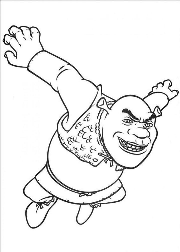 Baixar Desenho de Shrek para Colorir com Lápis de Cor