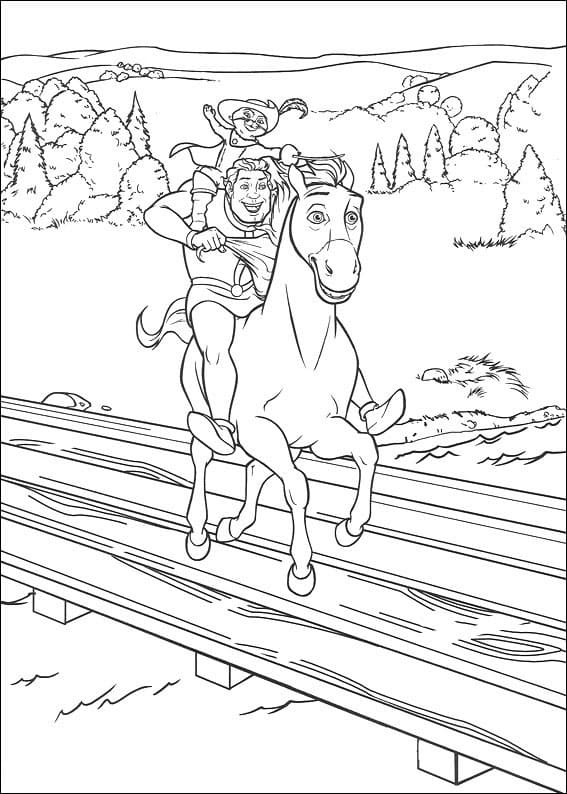 Desenho de Shrek e Amigos para Colorir Download