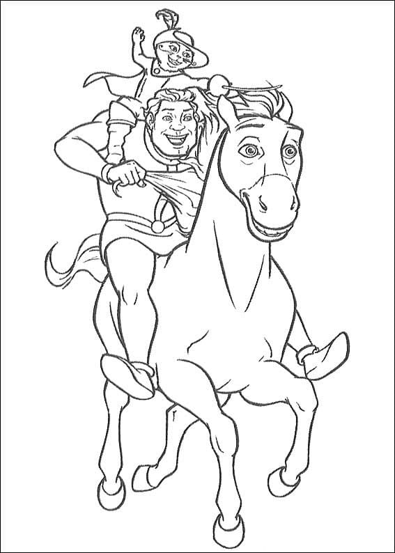 Desenho de Shrek e Amigos para Imprimir Imprimivel