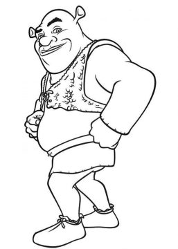 Desenho grátis do Shrek para Imprimir