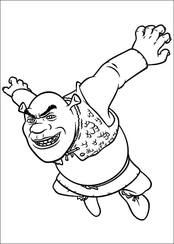 Desenho Personagem Shrek para Colorir